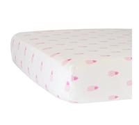 Hello Spud - Pink Pineapples Fitted Crib Sheet Organic Cotton Jersey - Super Soft