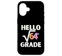 Hello square root of 64, 8th grade nerdy joke with a brainy Case for iPhone 16