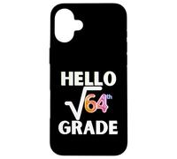 Hello square root of 64, 8th grade nerdy joke with a brainy Case for iPhone 16 Plus
