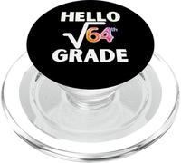Hello square root of 64, 8th grade nerdy joke with a brainy PopSockets PopGrip for MagSafe