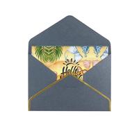 Hello Summer Beach Blank Cards With Envelopes,Greetings Single Cards With Envelopes,Send To A Close Friend