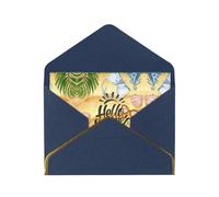 Hello Summer Beach Blank Cards With Envelopes,Greetings Single Cards With Envelopes,Send To A Close Friend