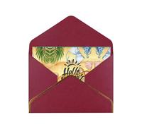 Hello Summer Beach Blank Cards With Envelopes,Greetings Single Cards With Envelopes,Send To A Close Friend