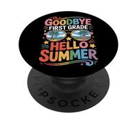 Hello Summer Goodbye First Grade Last Day Fun PopSockets Adhesive PopGrip