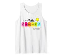 Hello Summer Happy Last Day School Summer Vacation Toddler Tank Top