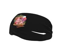 Hello Summer Pigs On A Tropical Beach Headbands Men Women Non Slip Wicking Sports Sweatband for Gym Basketball Yoga Hairbands