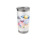Hello Summer Shirt Funny Pig Beach Vacation Lovers Gift Stainless Steel Insulated Tumbler