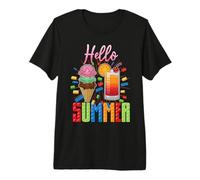 Hello Summer Squad Brick Builder Building Block Kids Premium T-Shirt