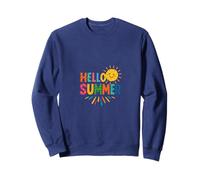 Hello Summer Sunshine Season Vacation Vibes Bright Sweatshirt