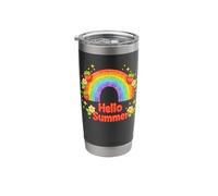 Hello Summer Teachers Students Rainbow Berries Vintage Stainless Steel Insulated Tumbler