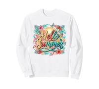 Hello Summer Vacation Tropical Beach Vibes Design Sweatshirt