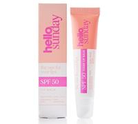 Hello Sunday The One For Your Lips SPF 50 Lip Balm with Squalane & Hyaluronic Acid | Hydrating, Non-Greasy, High Shine Finish, Fragrance Free | UVA & UVB Protection |Clear|15ml