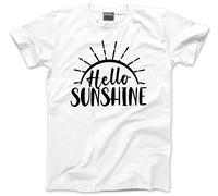Hello Sunshine - Kids T-Shirt - Cute Happy Summer 9-11 Years White