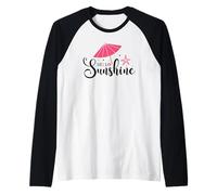 Hello Sunshine Summer Raglan Baseball Tee