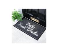 Hello Sweet Cheeks Doormat (70 x 40cm) Artsy Mats Black 40cm x 70cm
