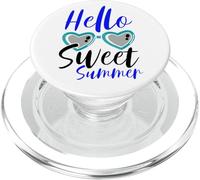 Hello Sweet Summer Heart Sunglasses Fun Summer PopSockets PopGrip for MagSafe