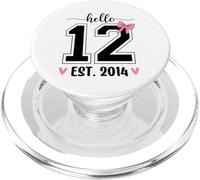 Hello Ten EST 2014 12th Birthday Coquette Bow 12 Year Girls PopSockets PopGrip for MagSafe