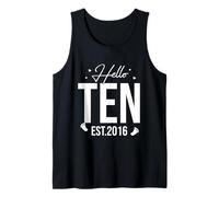 Hello Ten EST.2016 Cute Birthday Celebration Tank Top