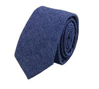 Hello Tie Unisex Slim Denim Cotton Tie Blue One Size