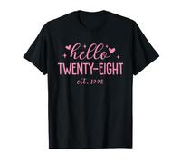 Hello Twenty-Eight Est. 1998 Funny 28th Birthday Women T-Shirt