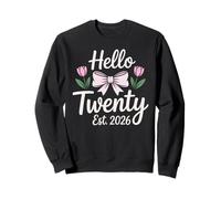 Hello Twenty Est 2026 Floral Bow Birthday Sweatshirt