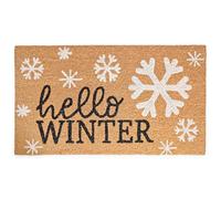 Hello Winter Door Mat 30x17 Inch, Snowflake Door Mat Outdoor, Outdoor Winter Door Mat, Winter Floor Mat, Winter Front Door Mat, Snowflake Coir Doormat Snowflake Door Mat Snowflake Outdoor Mat Xmas Mat
