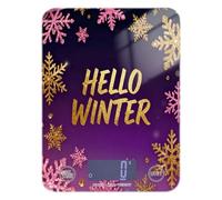 Hello Winter Gold Pink Purple Snowflake Espresso digital food scales for kitchen 11lb/0.18oz, 5kg/5g waterproof scale kitchen with 4 unit for Baking Baking báscula para pesar alimentos