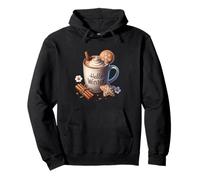 Hello Winter Hot Cocoa Mug For Women With Xmas Gingerbread Pullover Hoodie