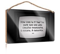 Hello Winter Sign How Cool Is It That The Same God Who Created Mountains Fall Wall Decor Vintage Decor(15X28CM)