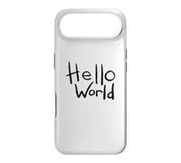 Hello World Bold Brush Lettering First Code Art Design Case for iPhone Air