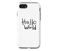 Hello World Bold Brush Lettering First Code Art Design Case for iPhone SE (2020) / 7/8