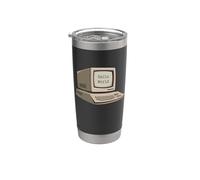 Hello World Retro Old Computer 80s Geek Programmer Humor Stainless Steel Insulated Tumbler