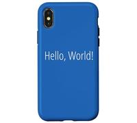 Hello World Text First Words Statement Intro Message Case for iPhone X/XS
