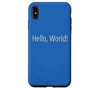 Hello World Text First Words Statement Intro Message Case for iPhone XS Max