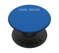Hello World Text First Words Statement Intro Message PopSockets Adhesive PopGrip