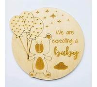 Hello World Wooden We are Expecting a Baby
