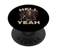 Hello Yeah Grim Reaper The Angel Of Death Soul Collector PopSockets Adhesive PopGrip