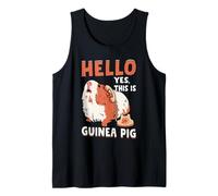 Hello Yes This is Guinea Pig - Cavy Pets Guinea Pig Lover Tank Top