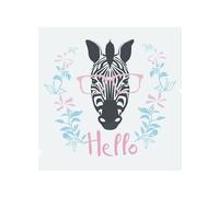 Hello Zebra Splash Back Benjamin Tate Design Natural One Size