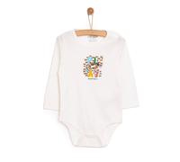 HelloBaby Baby Boy Long Sleeve Bodysuit - Beige