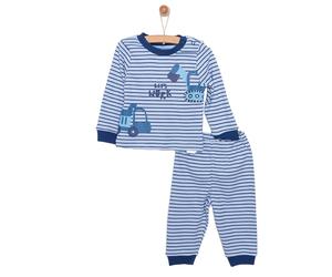 HelloBaby Baby Boy Long Sleeve Pyjamas Set - Dark Blue
