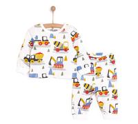 HelloBaby Baby Boy Long Sleeve Pyjamas Set - Ecru