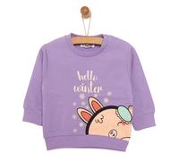 HelloBaby Baby Girl Animal Printed Sweatshirt - Purple