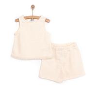HelloBaby Baby Girl Jogger - Ecru