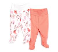 HelloBaby Baby Girl Legging with Feet 2pcs - Pink