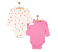 HelloBaby Baby Girl Long Sleeve Bodysuit 2pcs - Pink