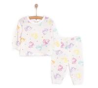 HelloBaby Baby Girl Long Sleeve Pyjamas Set - Ecru