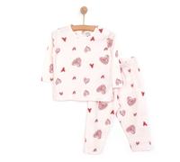 HelloBaby Baby Girl Long Sleeve Pyjamas Set - Light Pink