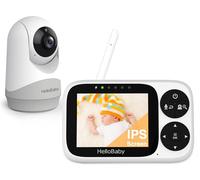 HelloBaby Baby Monitor No WiFi, 3.2" IPS Screen, Night Vision