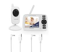 HelloBaby Baby Monitor with Camera and Audio, No WiFi 3.2" Screen USB Cable